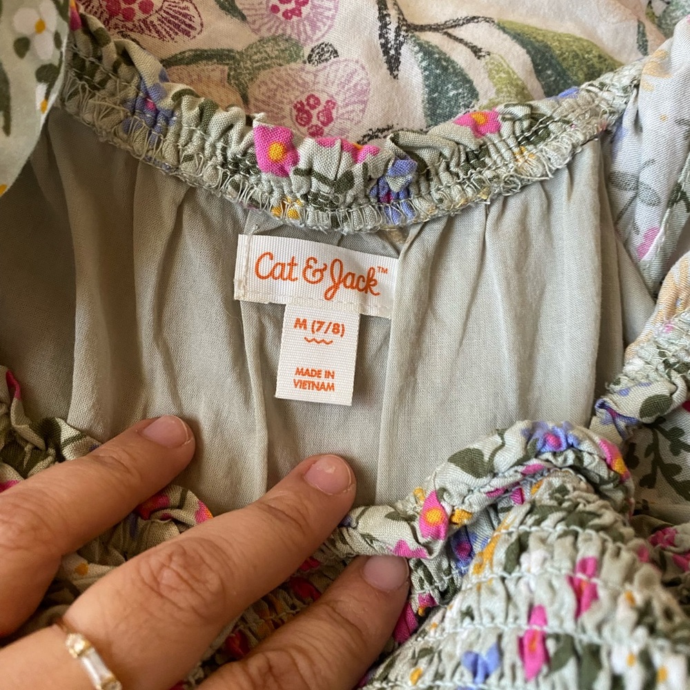 Cat & Jack Floral Sleeveless Woven Maxi Dress